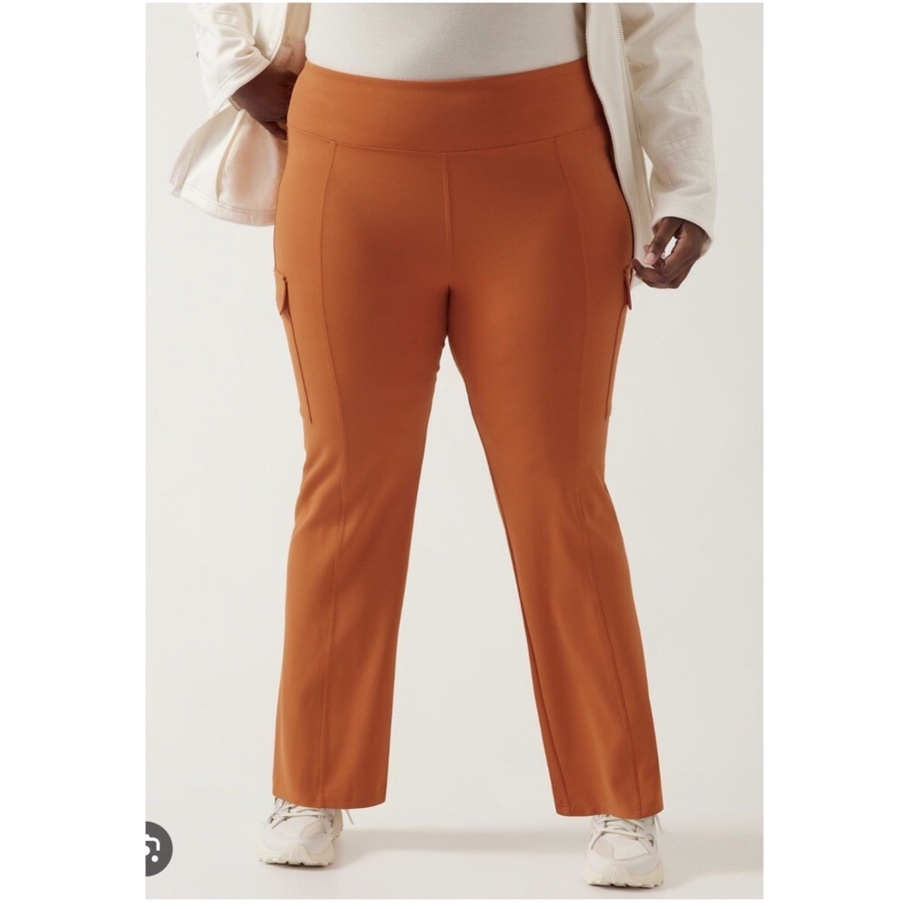 Athleta Delancey Straight Cargo Pant Burnt Orange‎ Plus Size 3X
